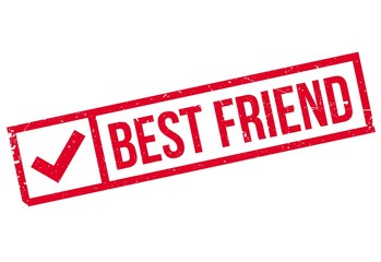 Fototapeta premium Best Friend rubber stamp