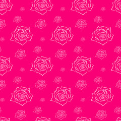 seamless floral background with roses