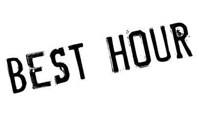 Best Hour rubber stamp