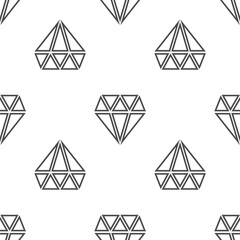 Diamonds vector seamless pattern in black and white