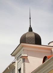 Fragment of building in Minsk. Belarus