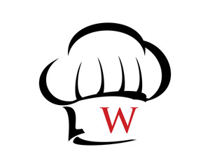 W Letter Chef Logo