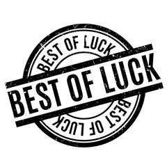 Best Of Luck rubber stamp