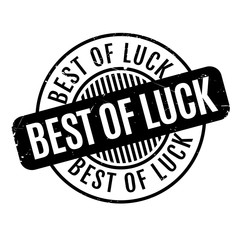 Best Of Luck rubber stamp