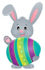 Stylized bunny with Easter egg theme 3