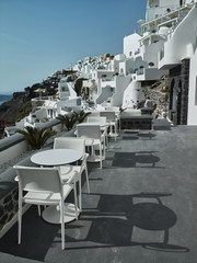 Landscape of Santorini Island, Fira, Cyclades, Greece