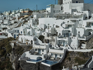 Landscape of Santorini Island, Fira, Cyclades, Greece