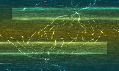 Hand written abstract background with abstract objects