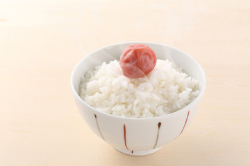 ごはんと梅干し