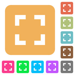 Fototapeta premium Selector tool rounded square flat icons