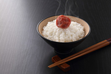 ごはんと梅干し