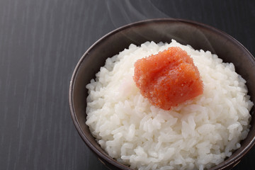 ごはんと辛子明太子