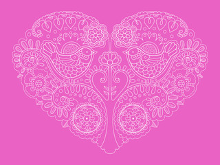 Heart design color vector illustration