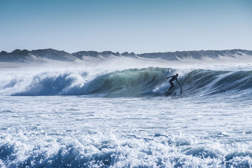 Naklejka premium Surfing
