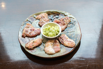 Premium japanese pork sliced