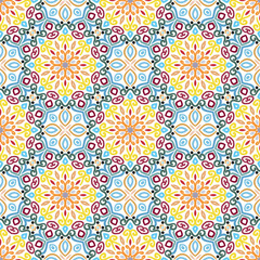 Floral Pattern Colorful Flower Elements