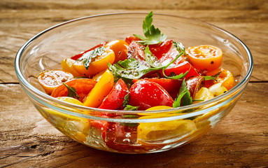 Fresh and healthy tomato salad