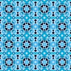 Abstract geometric seamless pattern ornament. Vector.