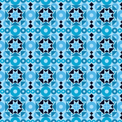 Abstract geometric seamless pattern ornament. Vector.