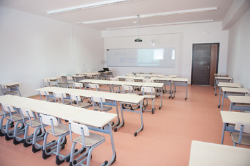 Empty classroom