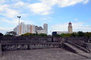 Obraz premium Manila, the capital city of Philippines. Cityscape. View of the city from Fort Santiago