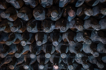 old wine bottles