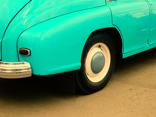 Fototapeta na wymiar Old retro car on exhibition