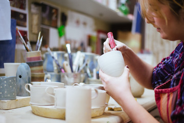 Making pottery