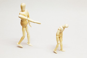 Wooden Doll in Action