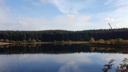 Lake reflection in Wales