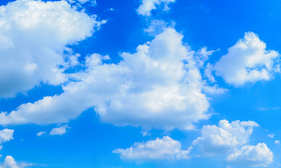Fototapeta na wymiar Blue sky with clouds background.