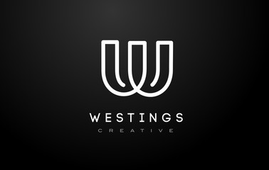 Fototapeta na wymiar W Logo. W Letter Icon Design Vector