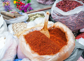 Red pepper at the market.
