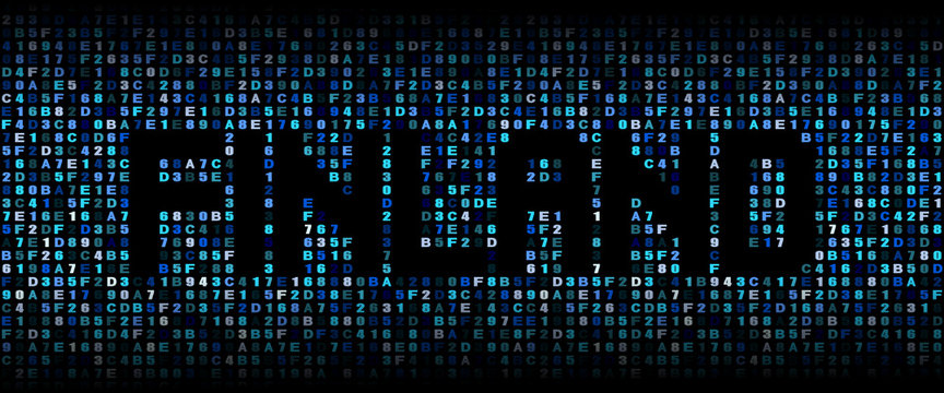 Finland text on hex code illustration