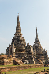 Fototapeta na wymiar Wat Phra Si Sanphet temple in Ayutthaya