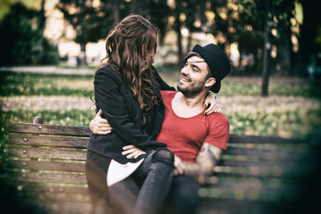 Young couple and Valentine's Day