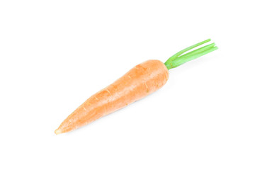 fresh carrots, baby carrot isolated on white background