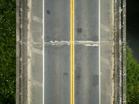 Top view at bridge