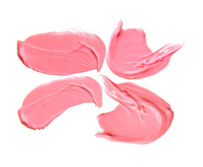 Lipstick gloss texture stroke isolate