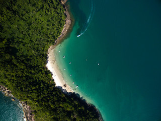 Top View of a Paradise Island