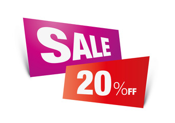 sale, 20%, discount, sign, tag