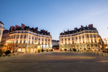 Fototapeta premium The Nantes Opera House. Theatre Graslin on Place Graslin in Nantes, Loire Atlantique, France