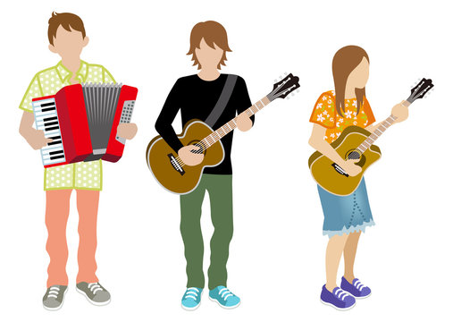 Three musicians