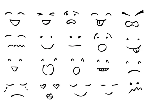 Hand Draw Cartoon Mouth Icon Stock Illustration Adobe Stock