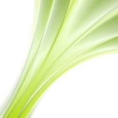 Abstract green smooth waves background