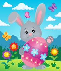 Stylized bunny with Easter egg theme 5