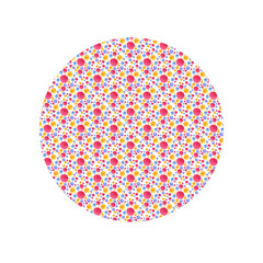 Watercolor circle pattern. Round elements for design. Colored circles hand drawn background