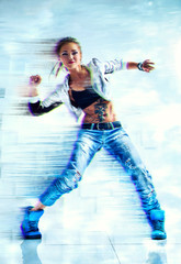 Woman modern dancer