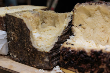 Italian Sheep's Milk Cheese: Aged Pecorino with Black Crust