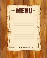 poster menu vector illustration